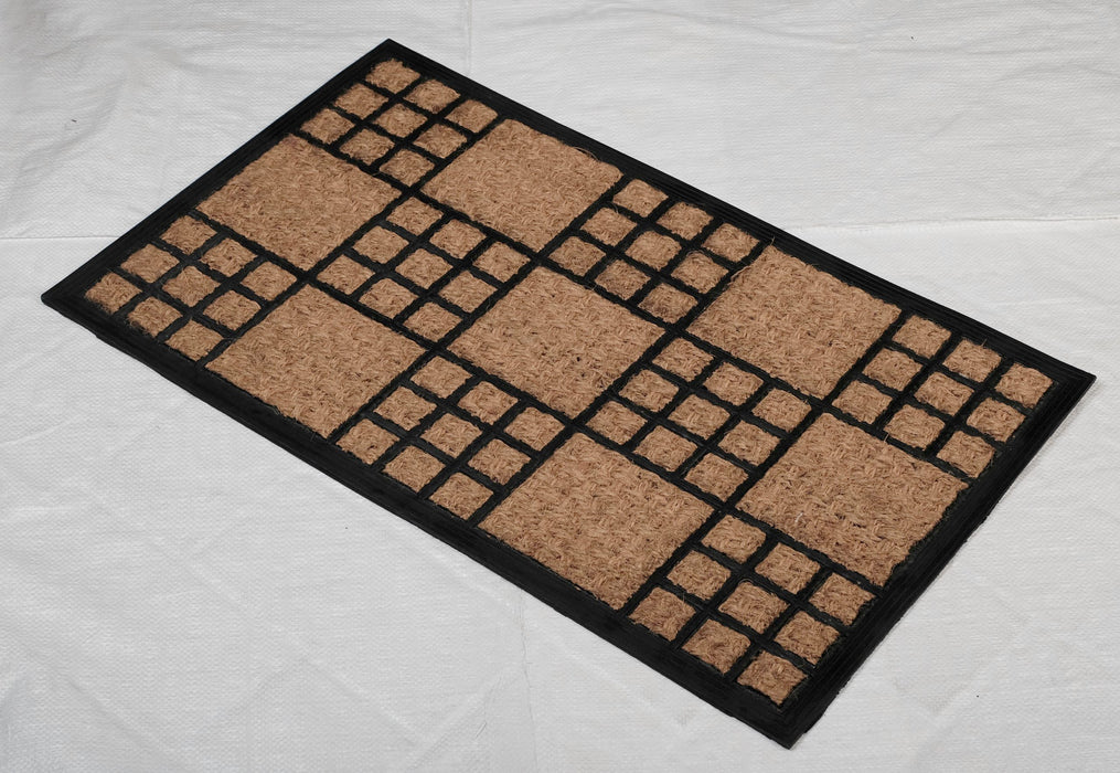 Rubber Moulded Coir Doormat - PANAMA MOULDED MAT 01 - 18 x 30 inch (45 x 75 cm)