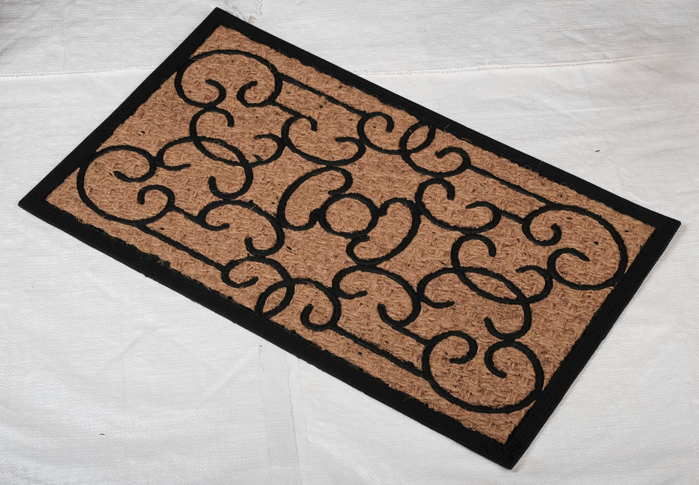 Rubber Moulded Coir Doormat - PANAMA MOULDED MAT 02 - 18 x 30 inch (45 x 75 cm)