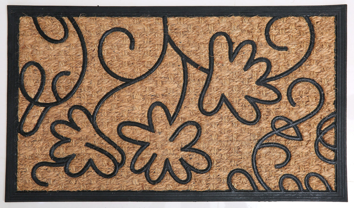 Rubber Moulded Coir Doormat - PANAMA MOULDED MAT 09 - 18 x 30 inch (45 x 75 cm)