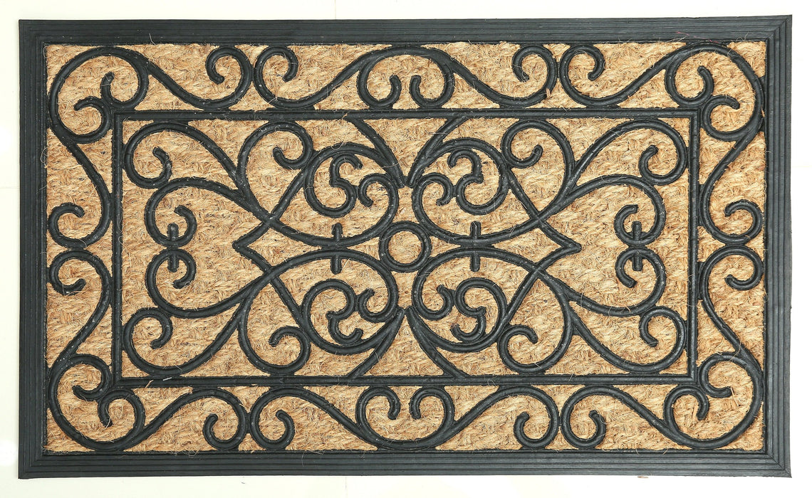 Rubber Moulded Coir Doormat - PANAMA MOULDED MAT 12 - 18 x 30 inch (45 x 75 cm)